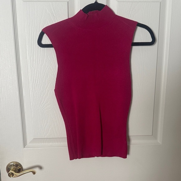 Express Fuchsia Sleeveless Tank Top ribbed medium - Picture 1 of 4